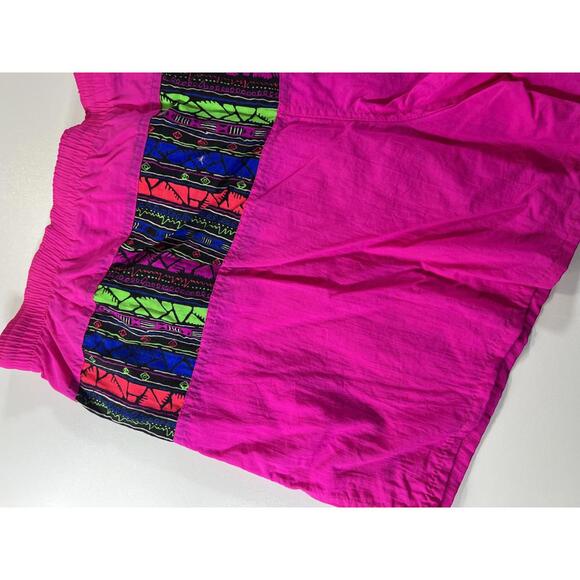 Vintage Pink Swim Shorts with Multicolour Patterned M - Picture 11 of 11